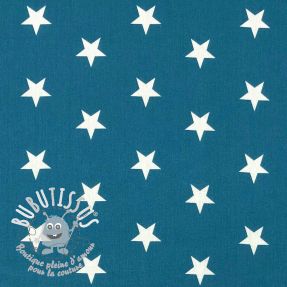 Tissu coton Stars indigo