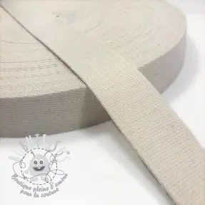 Sangle coton 4 cm off white