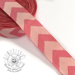 Ruban Chevron light pink