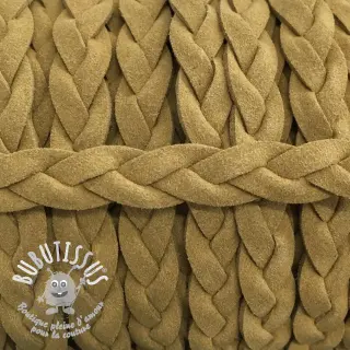 Cordon en suede macramé sand