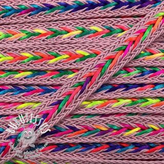 Cordon coton macramé NEON rose