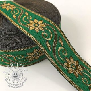 Jacquard Flower green