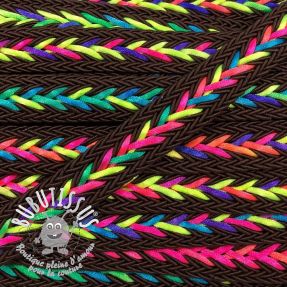 Cordon coton macramé NEON choco