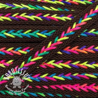 Cordon coton macramé NEON choco