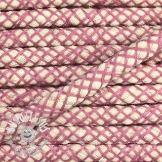 Cordon coton 1 cm old rose