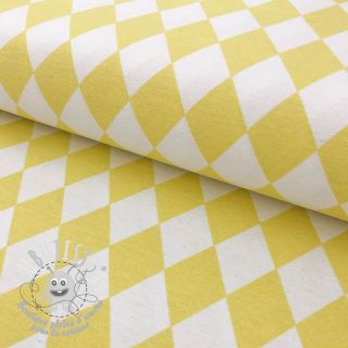 Tissu déco Diamonds pastel yellow