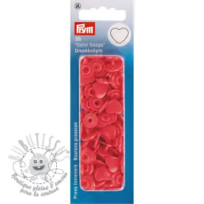 Boutons pressions PRYM Heart red