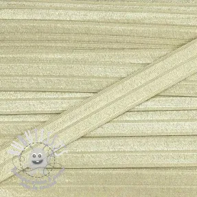 Biais élastique 15 mm beige