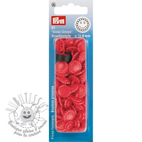 Boutons pressions PRYM Flower red