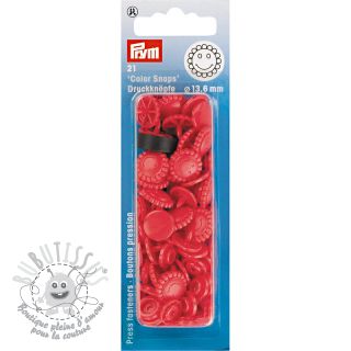 Boutons pressions PRYM Flower red