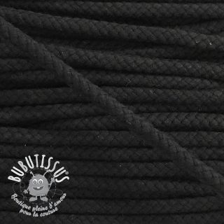 Cordon coton 8 mm black