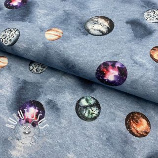 Tissu coton Planets jeans digital print