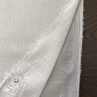 Tissu coton EMBROIDERY DOBBY Square white