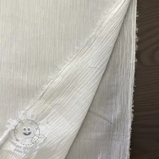 Tissu coton EMBROIDERY DOBBY Square white