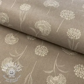 Tissu déco Linenlook Elegant dandelion taupe