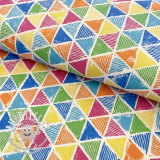 Tissu déco premium Rainbow triangle