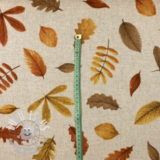 Tissu déco Linenlook Watercolor falling leaves