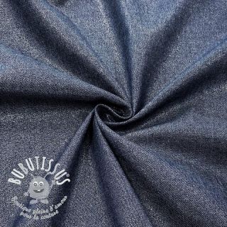 Tissu coton JEANS FOIL dark blue