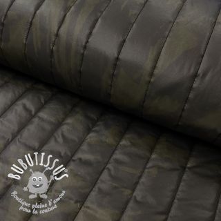 Tissu matelassé Camouflage army green