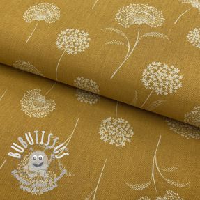 Tissu déco Linenlook Elegant dandelion golden yellow