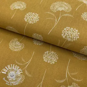 Tissu déco Linenlook Elegant dandelion golden yellow