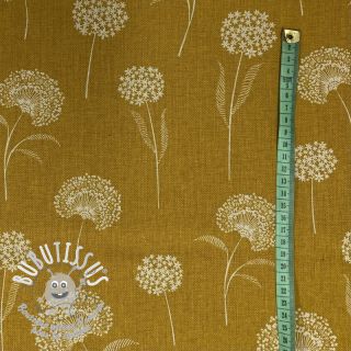 Tissu déco Linenlook Elegant dandelion golden yellow