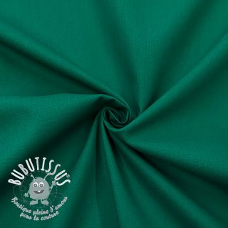 Tissu Popeline de coton dark emerald