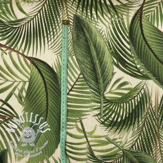 Tissu déco Linenlook Palm leaf junglee digital print