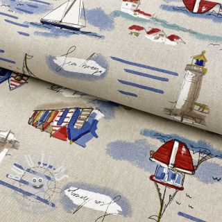 Tissu déco Linenlook Sea shore coast