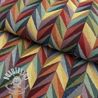 Tissu déco GOBELIN Geometric happy zigzag