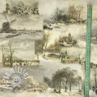 Tissu déco Winter landscape digital print