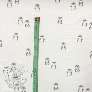 Jersey Animals little penguin white digital print