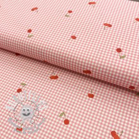 Tissu coton Cherry rose digital print
