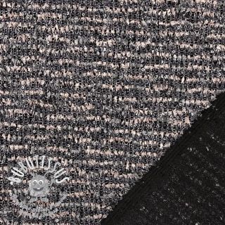 Tissu maille tricot SPANGLE powder grey