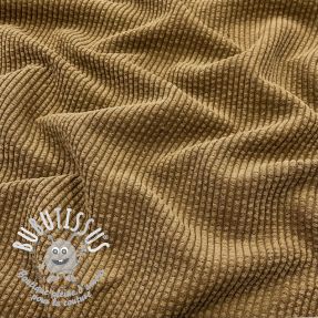 Tissu velours cotelé BUBBLE olive