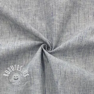 Tissu mélange lin et cotton Lira mini stripe jeans