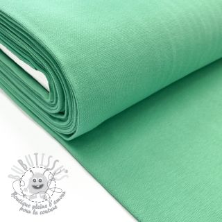 Bord-côte lisse pastel green ORGANIC