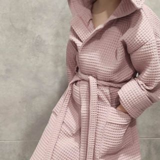 Tissu nid d’abeille old rose