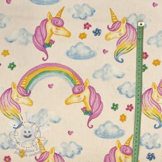 Tissu déco premium Handpaint unicorn