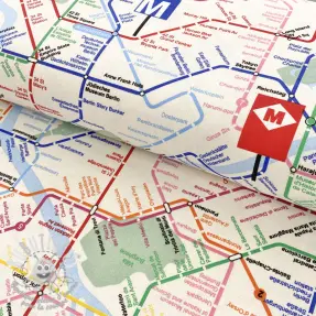 Tissu déco premium Subway underground