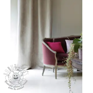 Simili cuir suédine ALASKA ecru/taupe