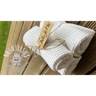 Tissu nid d’abeille white