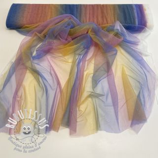 Tulle pour jupe tutu Rainbow glitter design C
