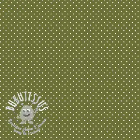 Tissu coton Petit dots green