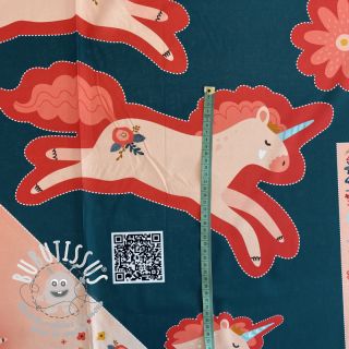 Tissu coton Unicorn PANEL digital print