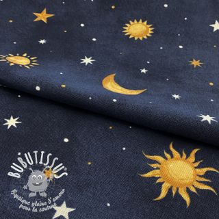 Tissu déco premium GLOW IN THE DARK Starry night