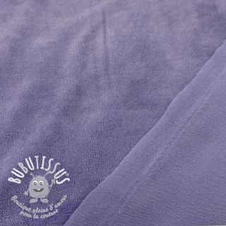 Tissu velours jersey lavender