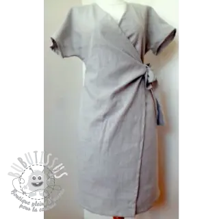 Lin lavé light grey
