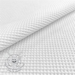 Tissu nid d’abeille white