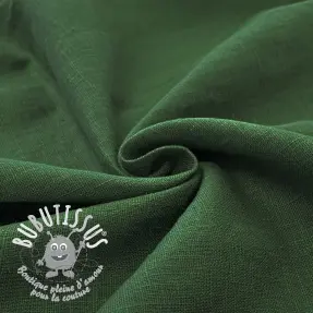 Lin lavé dark green